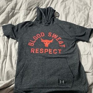 Men’s Project Rock Under Armour Cut-Off Sweatshirt (Small)